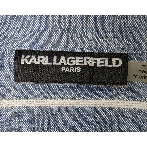 Karl Lagerfeld Paris Striped Shirt - Picture 4 of 6